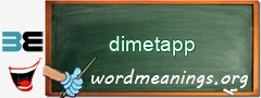 WordMeaning blackboard for dimetapp